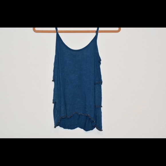 American eagle scalloped tank top with beads - Picture 4 of 6